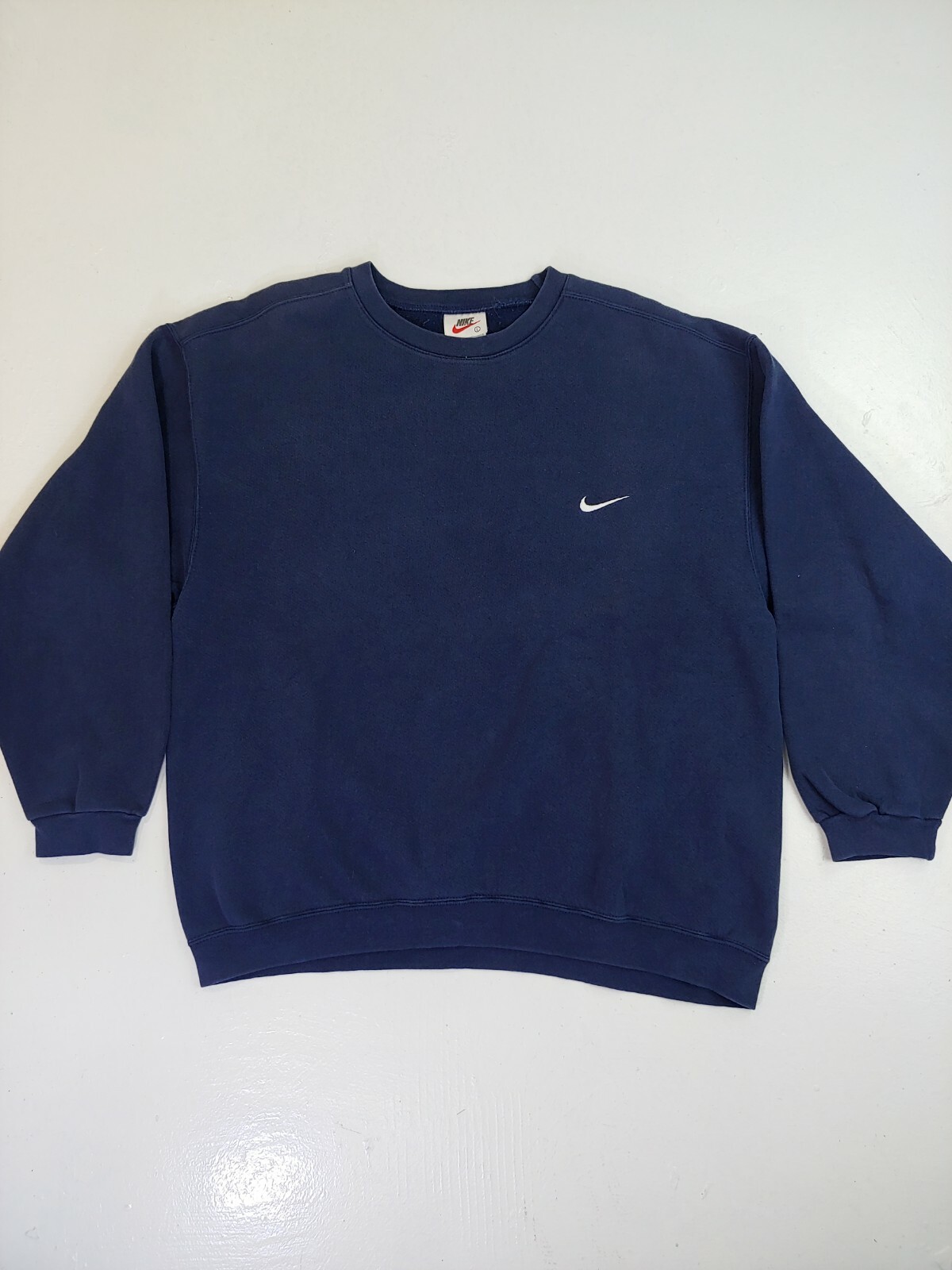 Vintage Nike Sweatshirt Size Large USA Made Travis Scott Faded Navy Blue  check | eBay