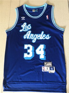 retro blue lakers jersey