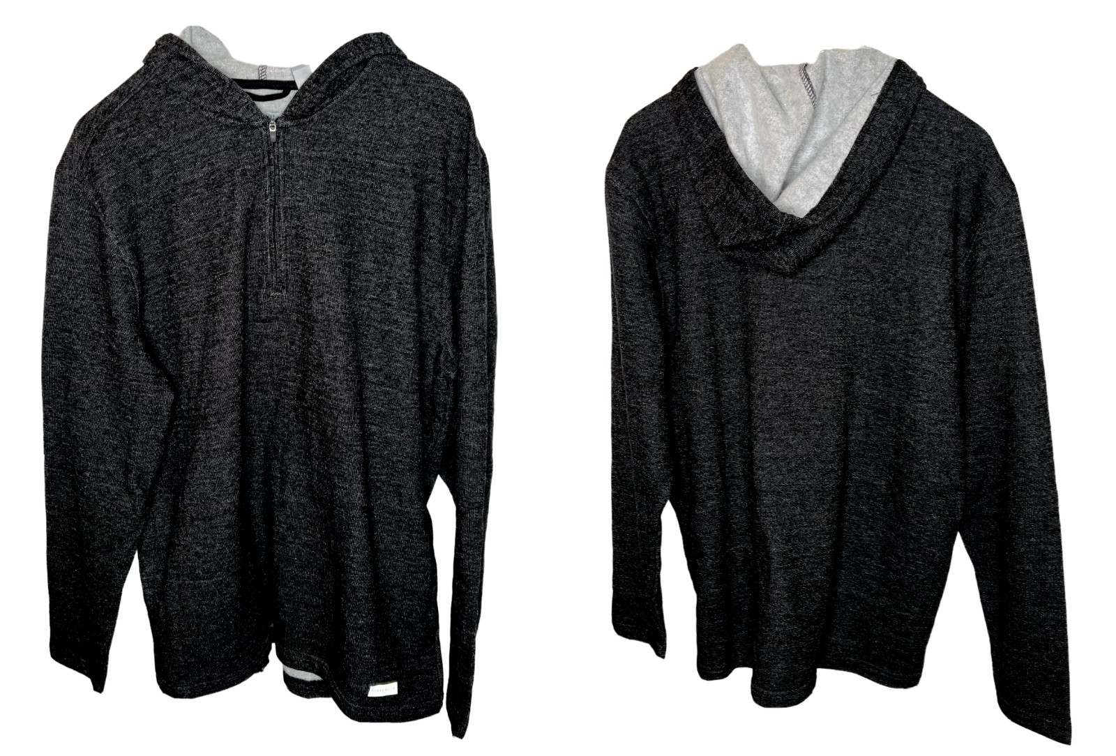 58 Perry Ellis Portfolio Мужская трикотажная толстовка с капюшоном из тонкой ткани черного цвета размер S 5990₽