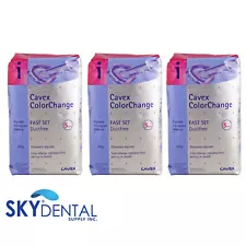 Cavex Color-Change Alginate Impression Material, Fast Set 500g (1-2 or 3 Bags)