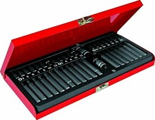 KIT SET INSERTI CHIAVI 40 PZ BUSSOLE CHIAVI TORX HEX 1/2" 3/8" PROFESSIONALE ST