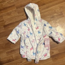 Infant Robe Zack and Zoe plush bathrobe 0 to 9 months