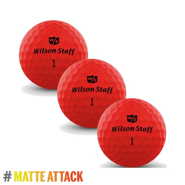 Wilson Staff Duo Optix 2020 Low Compression Soft Matte Red 6x Golf