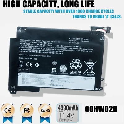 00HW020 00HW021 Battery For Lenovo ThinkPad Yoga 460 Yoga P40 Series 20GQ 20GR