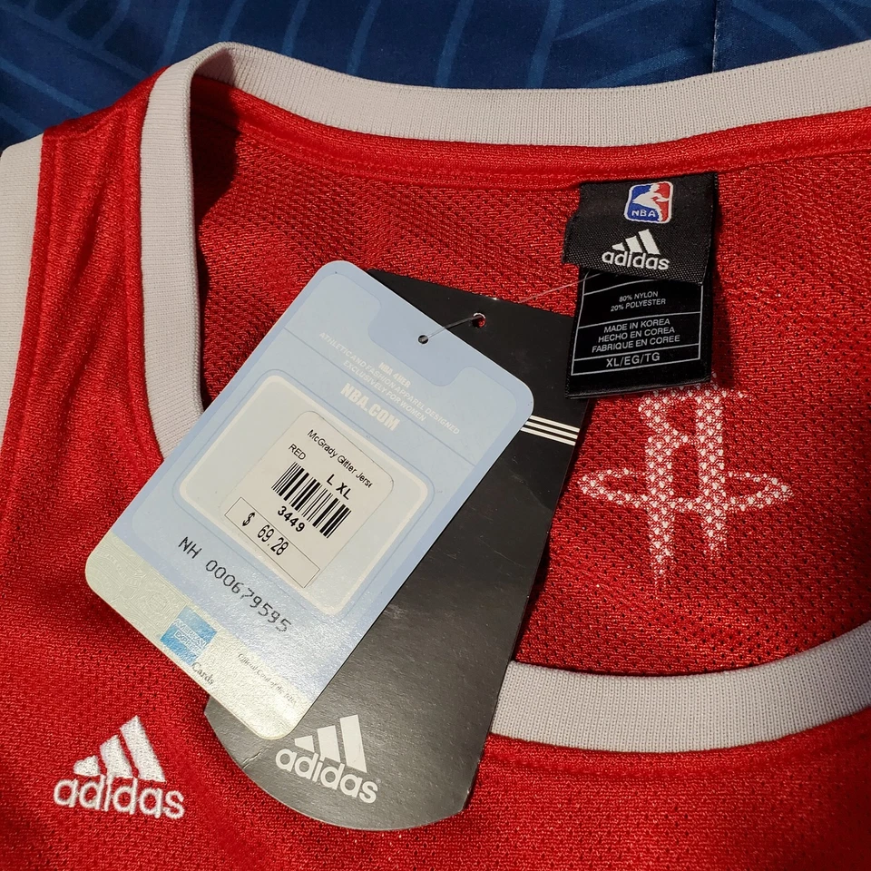 Camiseta Tracy McGrady Houston Rockets Nba4her Adidas Brillo NUEVA CON ETIQUETAS Foto 2 de 4
