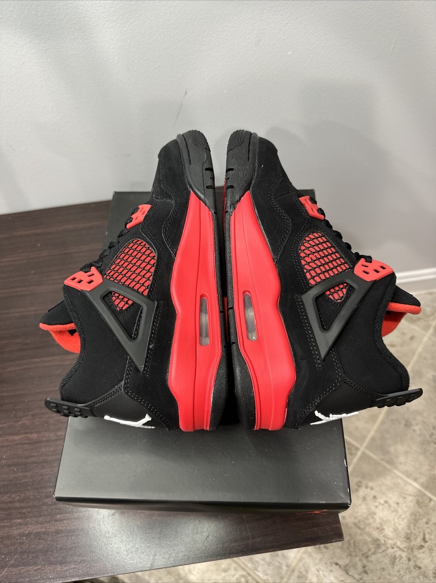 Nike Air Jordan 4 Retro GS Size 5y Red Thunder (408452-016
