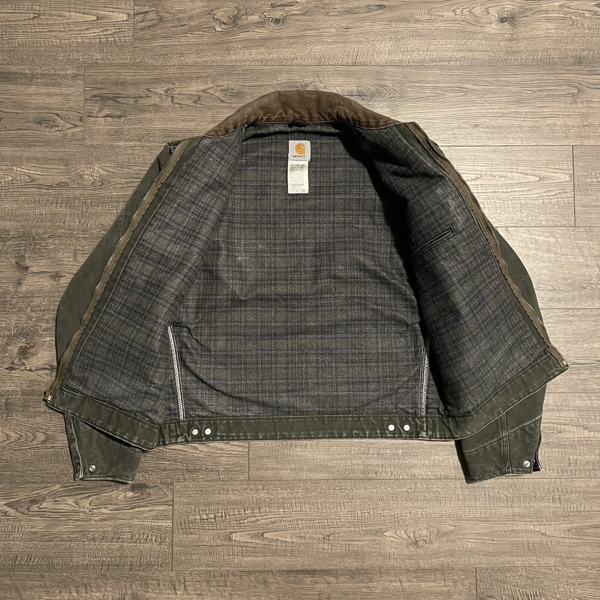 Vtg 2003 Carhartt J97 MOS Green Moss Blanket Lined Detroit Vtg 2003 Carhartt J97 MOS Green Moss Blanket Lined Detroit