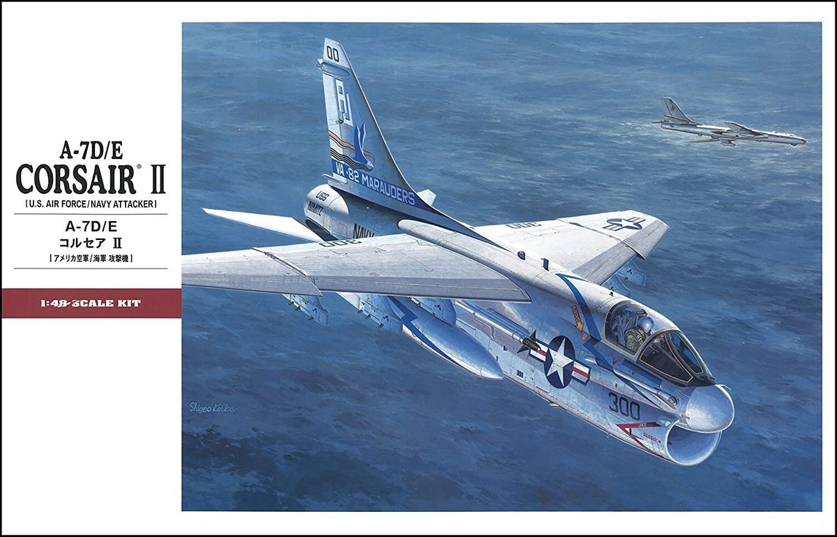 ハセガワ　1/48A-7D/E CORSAIR II 完成品 HASEGAWA 1/48 A-7D/E CORSAIR II US Air Force NAVY Attacker Plastic