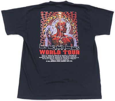 RARE Vintage TOOL LATERALUS 2002 Tour T-Shirt XL heavy metal