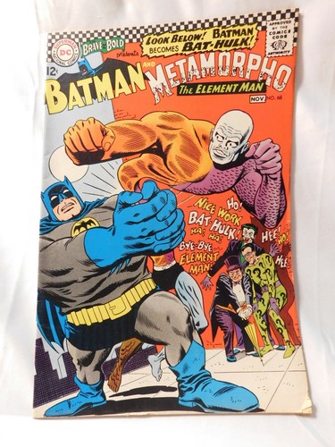 BATMAN and Metamorpho The Element Man Issue #68 1966 DC Comic Book