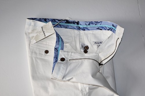 Tommy Bahama Shorts Boracay Solid White 8 inch Flat New 33 Waist - 第 3/4 張圖片
