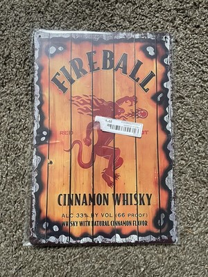Fireball Metal Sign 8/12