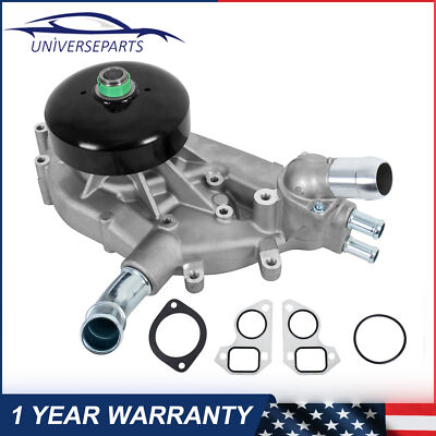 Water Pump w/ Thermostat & Gasket AW5087 For Chevy Silverado GMC Buick Cadillac