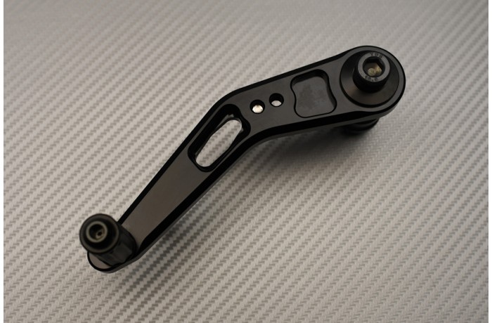 Commandes reculées ajustables GSXR 600 WVC3 repose pied alu AVDB argent