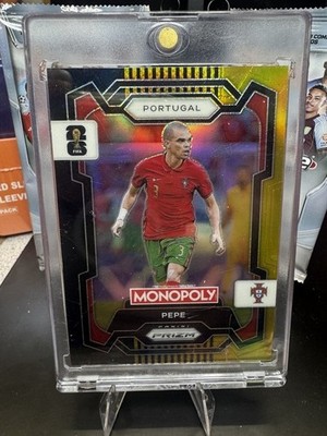 2026 paninin prizm world cup monopoly black/gold pepe portugal #1/5 bookend