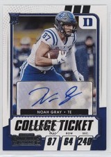 2021 Panini Contenders Draft Picks College Ticket Auto Noah Gray #239 Auto 0k41