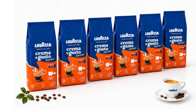 Lavazza Crema e Gusto Espresso Forte   Kaffeebohnen-Set 6 × 1 kg