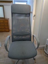 IKEA MARKUS Office chair, Vissle light grey - With rubber castors