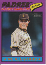 2026 TOPPS HERITAGE MANNY MACHADO LIGHT PURPLE PARALLEL MINT SAN DIEGO PADRES!!!
