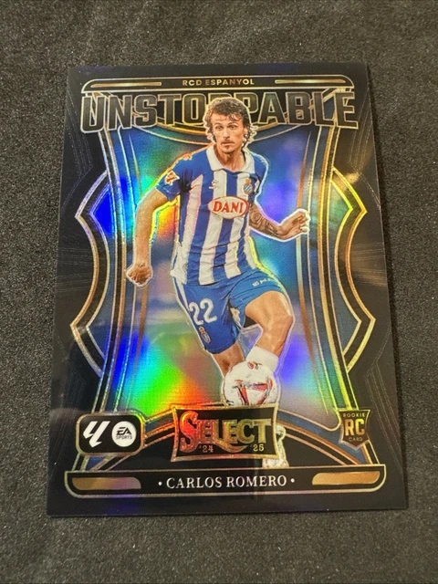 2024-25 Panini Select Carlos Romero RC! Black Prizm #d 1/1 One Of One