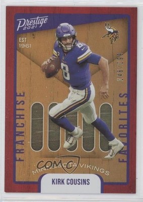 2021 Panini Prestige Franchise Favorites Xtra Points Red /299 Kirk Cousins 02v3