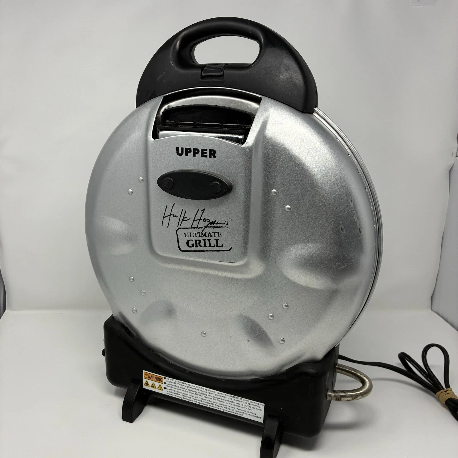 Hulk Hogan Ultimate Grill & Waffle Iron w/ Interchangeable Plates Rare Tested