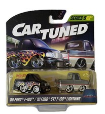 Cartuned 164 2-pack Just Truckn 68 Ford F-100 01 Ford Svt F150 Lightning Cartuned 164 2-pack Just Truckn 68 Ford F-100 01 Ford Svt F150 Lightning