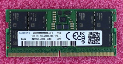 Samsung 16GB DDR5-4800 SODIMM PC5-38400 Laptop Memory (1x16GB) RAM -Fully Tested
