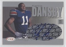 2004 SAGE Silver /300 Karlos Dansby #A9 Auto 0rl8