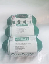CordSafe Extension Cord Plug Protector & Safety Cover Water-Resistant 3-Pack NEW