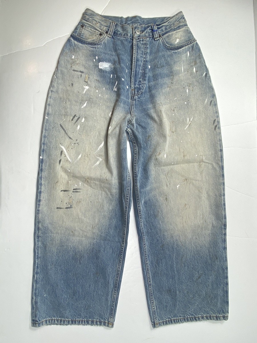 ACNE STUDIOS 2023M FN TRAFALGAR B00343 SUPER BAGGY FIT JEANS EU 44