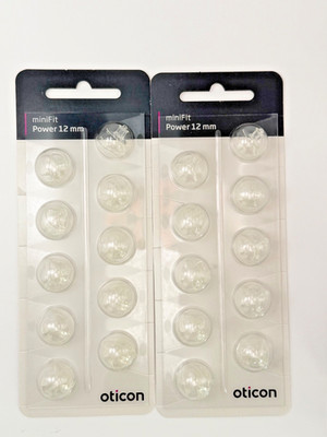 Oticon - MiniFit Bass 12mm Power Domes | Genuine Product | 2 Pk | Free Shipping