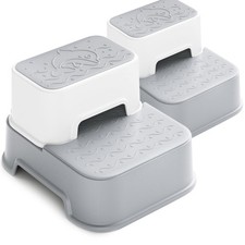 2 Step Stool for 2 Packs ,Stool for Bathroom Sink,Potty Training,Toilet Stoo...