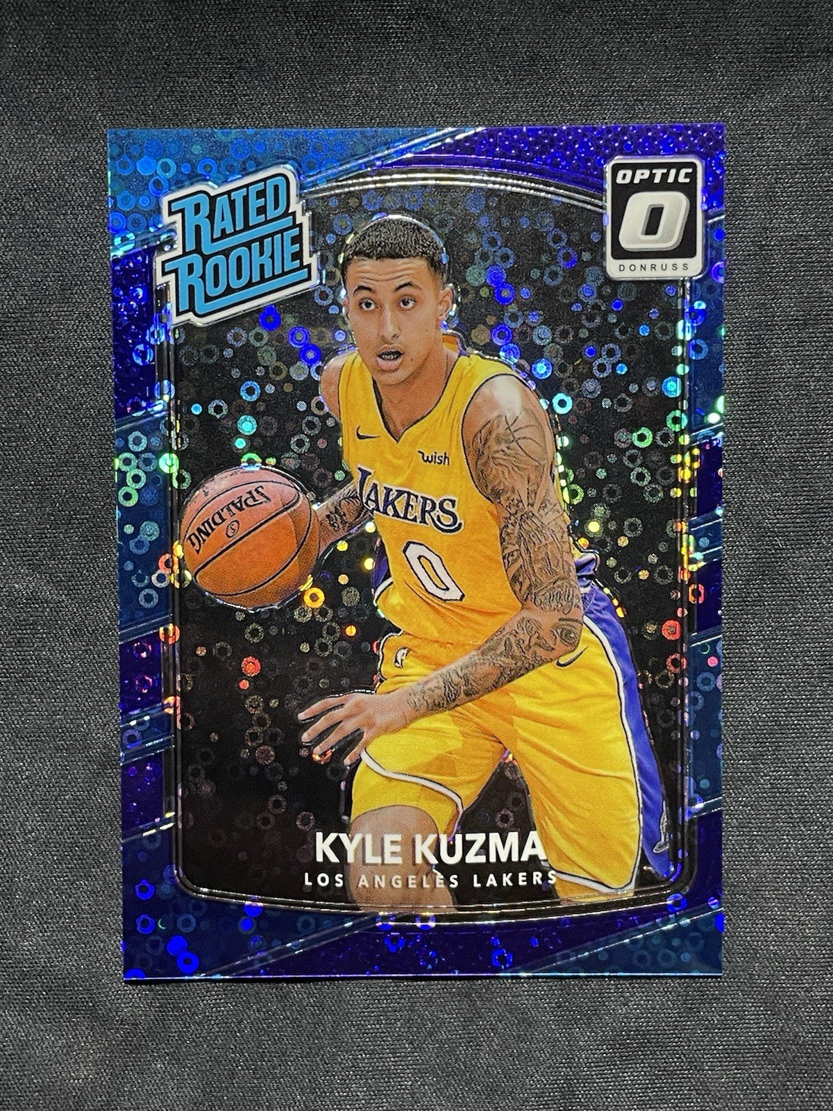 2017-18 Donruss Optic - Rated Rookie Kyle Kuzma #174 Purple Fast Break /155 RC