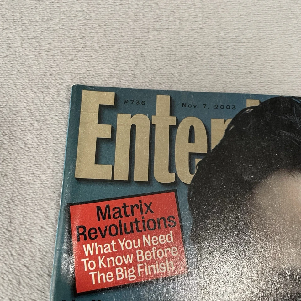 Entertainment Weekly November 7, 2003 Keanu Reeves Matrix Blank Label - Image 4 of 4