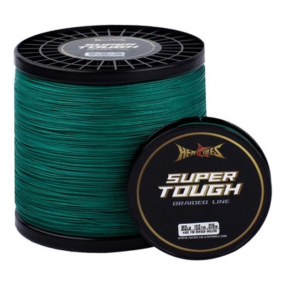 HERCULES SUPER TOUGH Moss Green PE Braided Fishing Line 4LB-160LB 4X8X