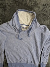 The North Face Women's XS Blue Cowl Neck Pullover Sweatshirt Thumbholes Fleece