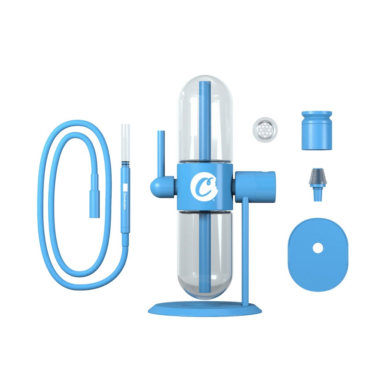 COOKIE Gravity Hookah Glass Bong Water Pipe 360 Rotating Gravity Bong - Straight