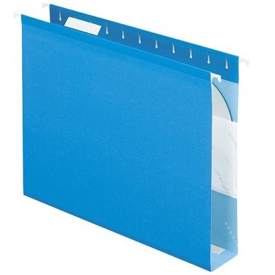 Esselte 4152X2BLU Hanging Folder Blue 2'' Capacity Letter Size 25/Box