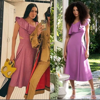 VERONICA BEARD NWT Beilla One Shoulder Maxi Dress in Vivid Orchid Size 12