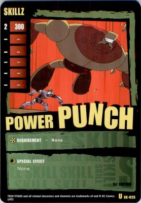 2005 Teen Titans CCG 1st Edition Power Punch DC Comics Foil