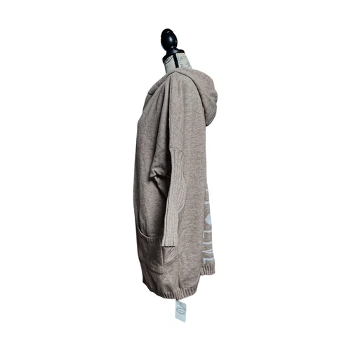 Camisa Women's Live Simply Beige Cardigan One Size Machine Washable - Picture 4 of 9