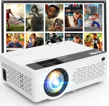TMY V08 1080P Mini Projector Bluetooth HDMI USB Home Theater Open Box Unused