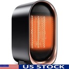 Portable Indoor Space Heater Quiet PTC Ceramic 2S Rapid Heat 1000W 700W Safety