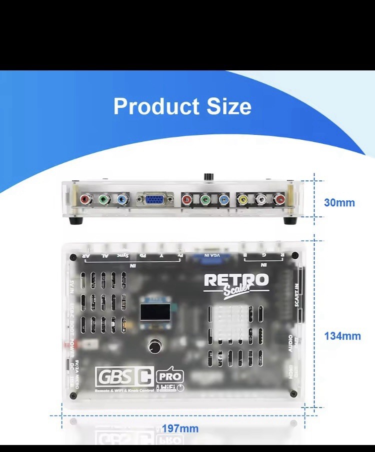 RetroScaler GBS Control Pro GBSC Video Converter for retro game