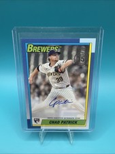 2025 Topps Update Series CHAD PATRICK - 1990 Topps Baseball Autograph #90AU-CPK