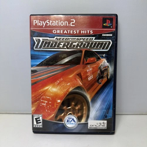 Need for Speed Underground (PS2 Greatest Hits) Game + Case Tested No Manual