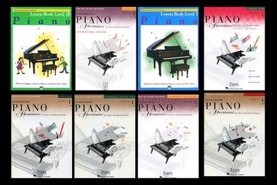 Piano Instruction Books-8-Piano Adventures Nancy & Randall Faber/Older Beginners