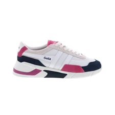 Gola Eclipse CLA376 Womens White Canvas Lace Up Lifestyle Sneakers Shoes 9