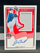 JAMIE ARNOLD #/199 PATCH AUTO! 2025 Panini USA Baseball MLB DRAFT 1st ROUND FSU